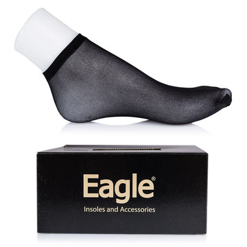 Disposable Socks for Shops - 144 pcs Black Nylon Disposable
